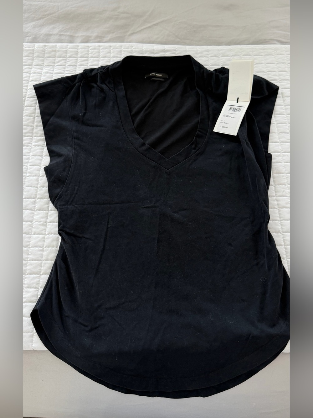 Isabel Marant Black V-Neck Tank Top